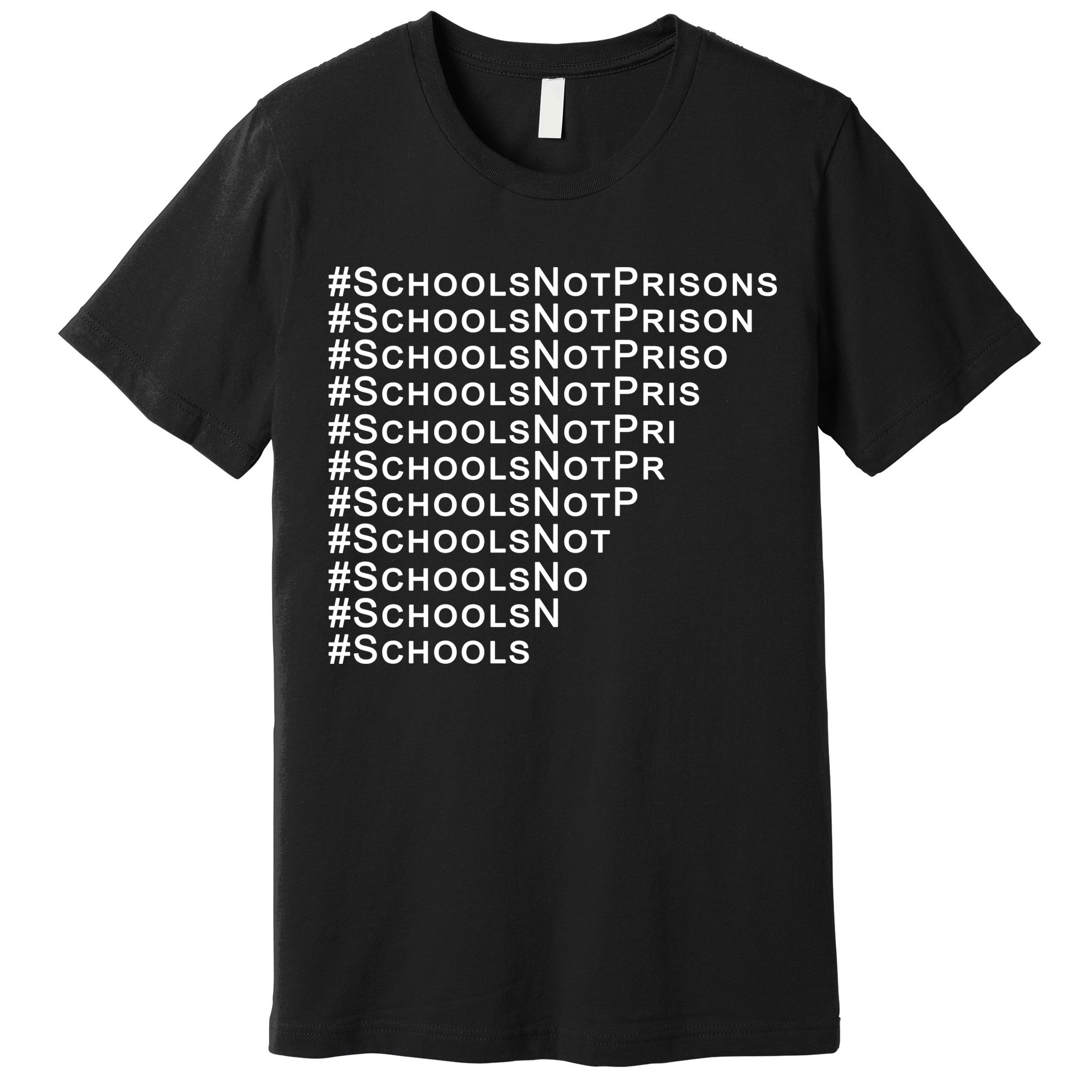 Schools Not Prisons Premium T-Shirt