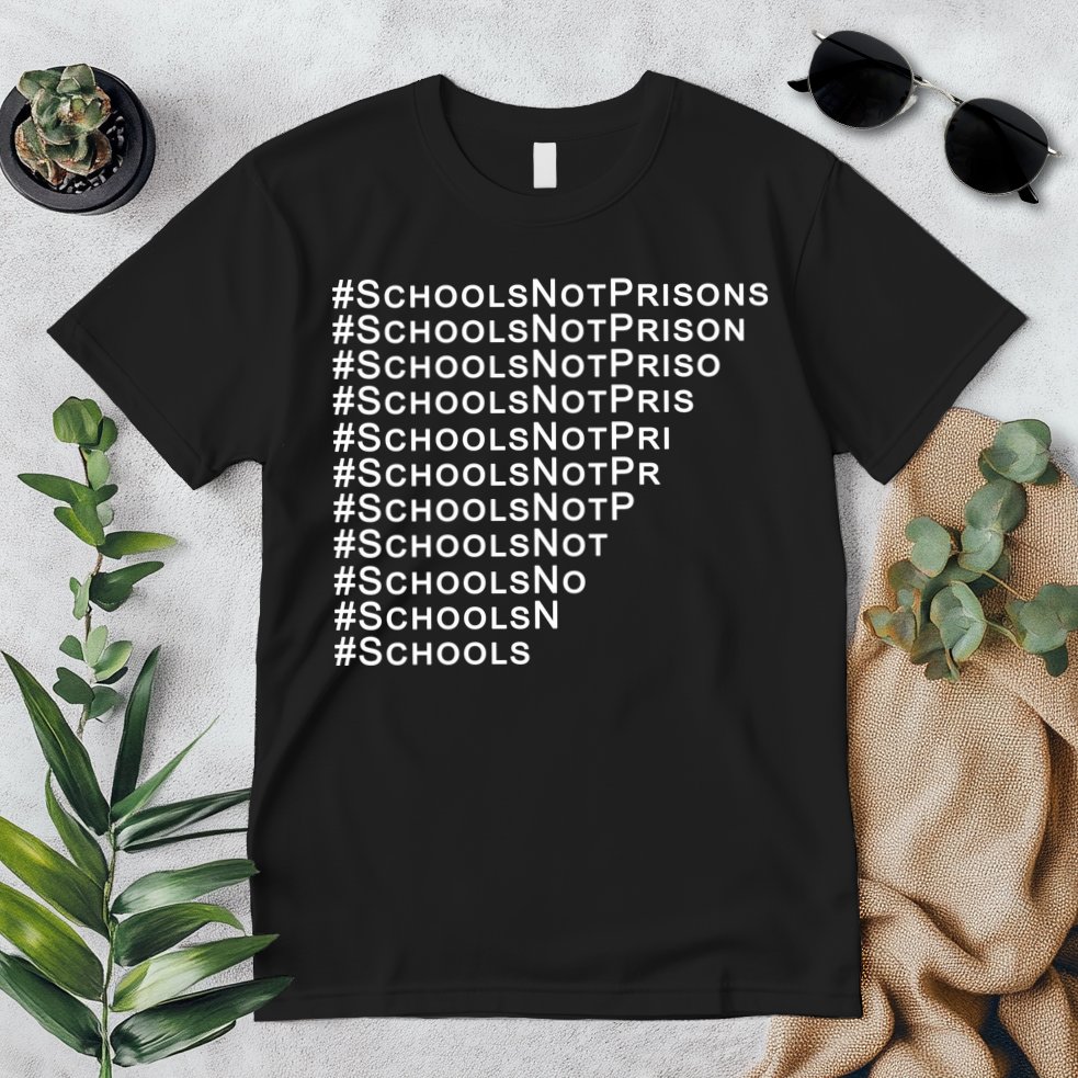 Schools Not Prisons Premium T-Shirt