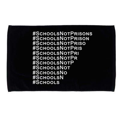 Schools Not Prisons Microfiber Hand Towel