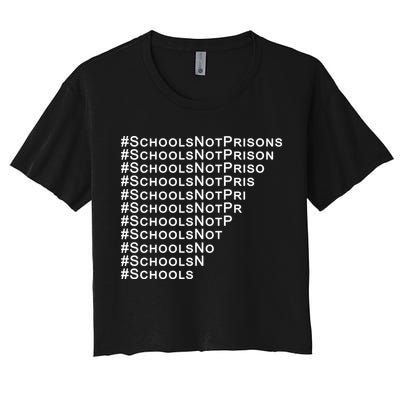 Schools Not Prisons Crop Top