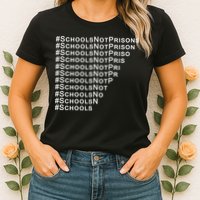 Schools Not Prisons Womens T-Shirt