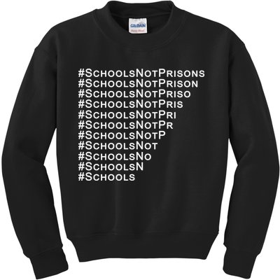 Schools Not Prisons Kids Sweatshirt