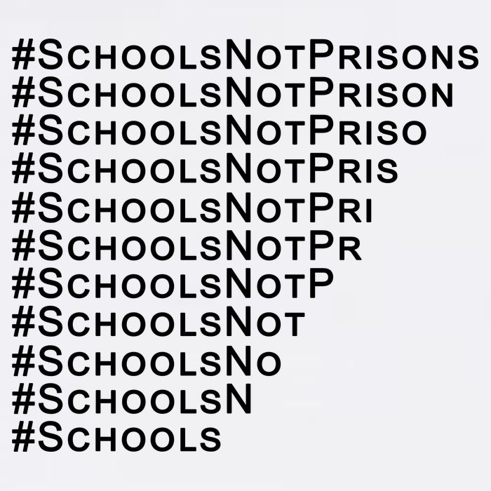 Schools Not Prisons Garment-Dyed Sweatshirt