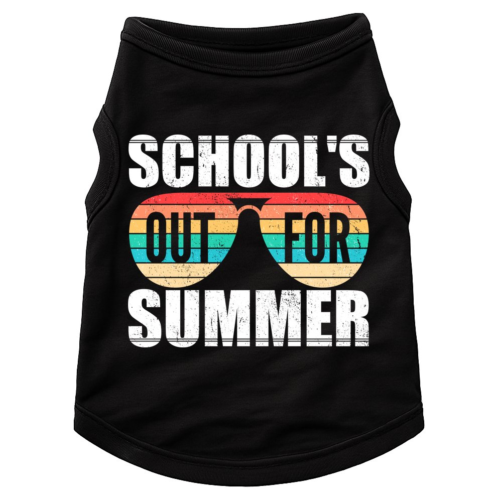 School's Out For Summer Shades Doggie Tank