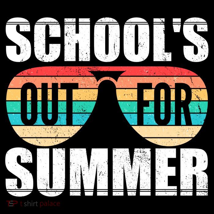 School's Out For Summer Shades Drawstring Bag