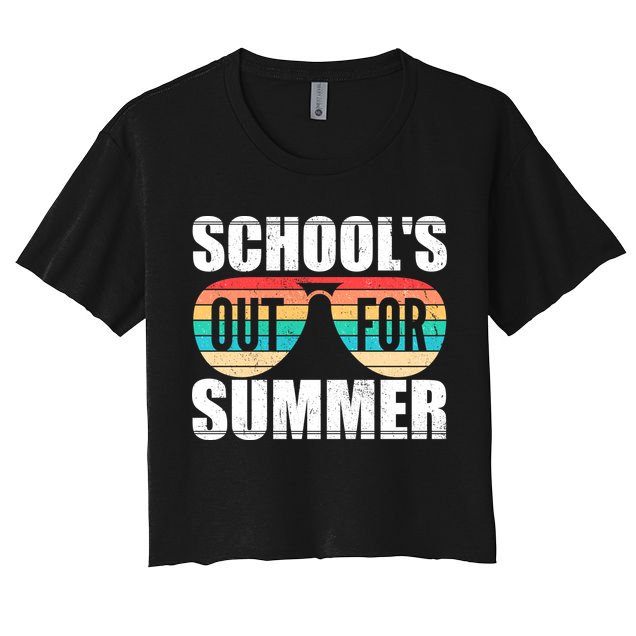 School's Out For Summer Shades Crop Top