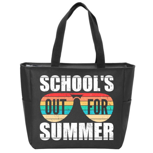 School's Out For Summer Shades Zip Tote Bag