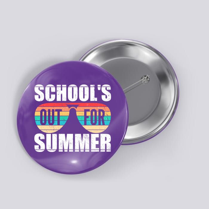 School's Out For Summer Shades Button