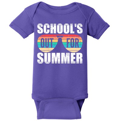 School's Out For Summer Shades Baby Bodysuit