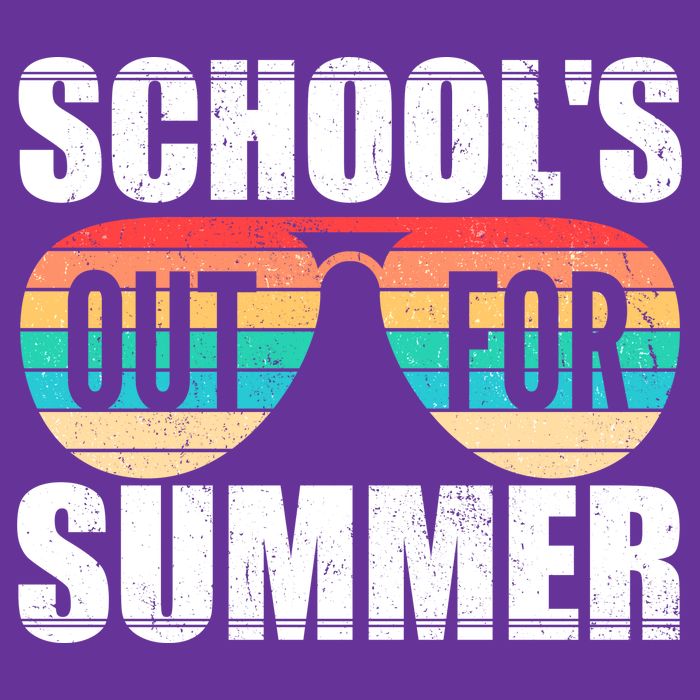 School's Out For Summer Shades Visor