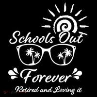 Schools Out Forever Retired & Loving It 7-Panel Snapback Hat
