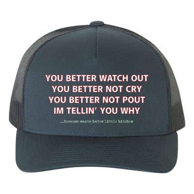 Santa Claus Is Coming To Town Funny Yupoong Adult 5-Panel Trucker Hat