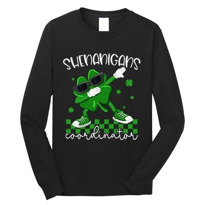 Shenanigans Coordinator Irish Shamrock Funny St Patricks Day Long Sleeve Shirt