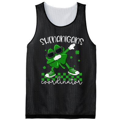 Shenanigans Coordinator Irish Shamrock Funny St Patricks Day Mesh Reversible Basketball Jersey Tank