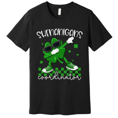 Shenanigans Coordinator Irish Shamrock Funny St Patricks Day Premium T-Shirt