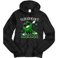 Shenanigans Coordinator Irish Shamrock Funny St Patricks Day Tie Dye Hoodie