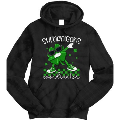 Shenanigans Coordinator Irish Shamrock Funny St Patricks Day Tie Dye Hoodie