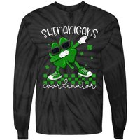 Shenanigans Coordinator Irish Shamrock Funny St Patricks Day Tie-Dye Long Sleeve Shirt