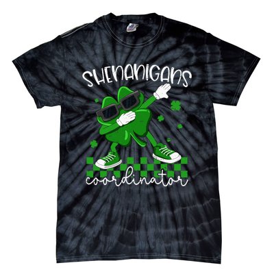 Shenanigans Coordinator Irish Shamrock Funny St Patricks Day Tie-Dye T-Shirt