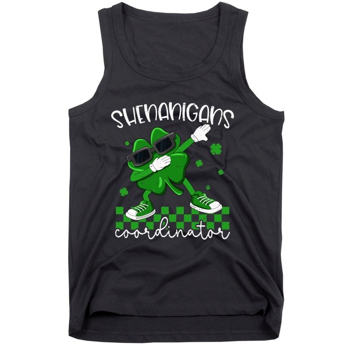 Shenanigans Coordinator Irish Shamrock Funny St Patricks Day Tank Top