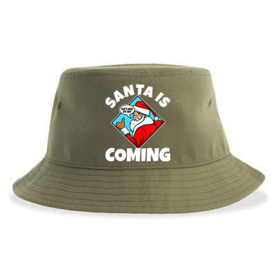 Santa Claus Is Coming ThatS What She Said Gift Sustainable Bucket Hat