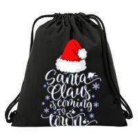 Santa Claus Is Coming To Town This Christmas Drawstring Bag