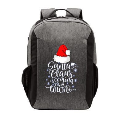 Santa Claus Is Coming To Town This Christmas Vector Backpack