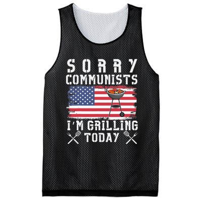 Sorry Communists IM Grilling Today Mesh Reversible Basketball Jersey Tank