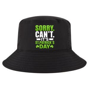 Sorry Cant Its St Patricks Day Cool Comfort Performance Bucket Hat