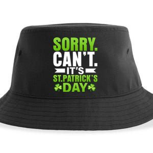 Sorry Cant Its St Patricks Day Sustainable Bucket Hat