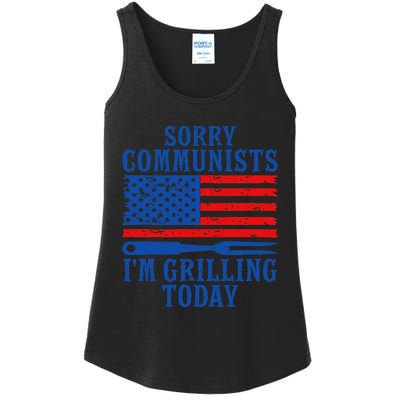 Sorry Communists IM Grilling Today Ladies Essential Tank