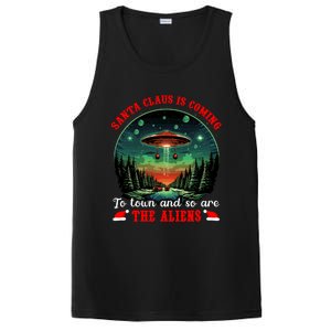 Santa Claus Is Coming To Town And So Are The Aliens Gift PosiCharge Competitor Tank