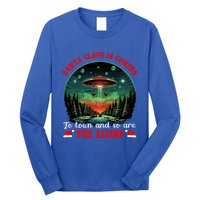 Santa Claus Is Coming To Town And So Are The Aliens Gift Long Sleeve Shirt