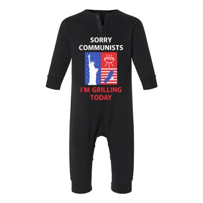 Sorry Communists IM Grilling Today Infant Fleece One Piece