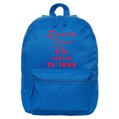 Santa Claus Is Coming To Town Christmas Celebration Gift 16 in Basic Backpack