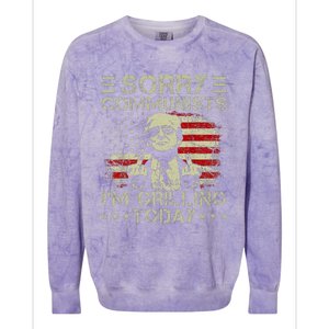 Sorry Communists IM Grilling Today Colorblast Crewneck Sweatshirt