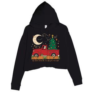 Santa Claus Is Coming To Town Christmas Meaningful Gift Crop Fleece Hoodie