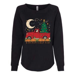 Santa Claus Is Coming To Town Christmas Meaningful Gift Womens California Wash Sweatshirt