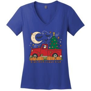 Santa Claus Is Coming To Town Christmas Meaningful Gift Women's V-Neck T-Shirt