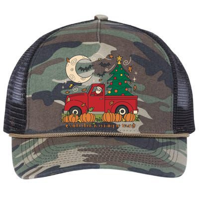 Santa Claus Is Coming To Town Christmas Meaningful Gift Retro Rope Trucker Hat Cap