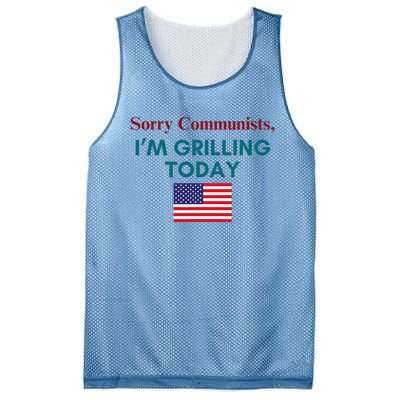 Sorry Communists IM Grilling Today Mesh Reversible Basketball Jersey Tank