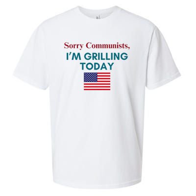 Sorry Communists IM Grilling Today Sueded Cloud Jersey T-Shirt