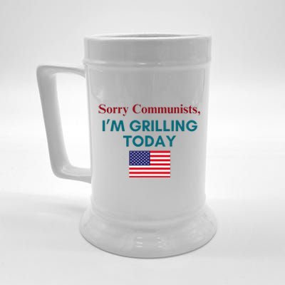 Sorry Communists IM Grilling Today Beer Stein