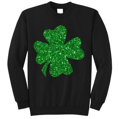 Sparkle Clover Irish For St Patricks & Pattys Day Sweatshirt