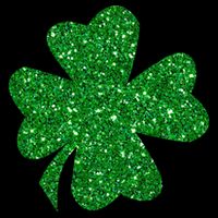 Sparkle Clover Irish For St Patricks & Pattys Day Button