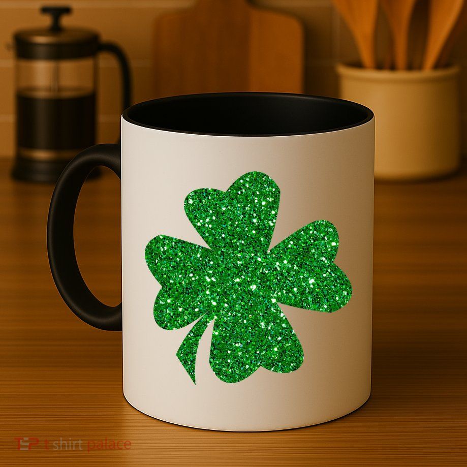 Sparkle Clover Irish For St Patricks & Pattys Day Mug