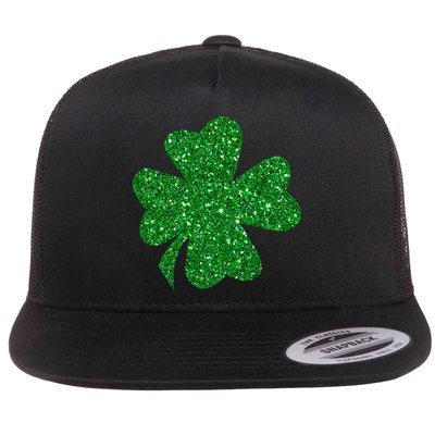 Sparkle Clover Irish For St Patricks & Pattys Day Flatbill Hat