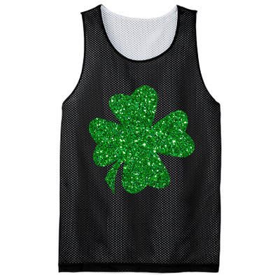 Sparkle Clover Irish For St Patricks & Pattys Day Mesh Reversible Basketball Jersey Tank