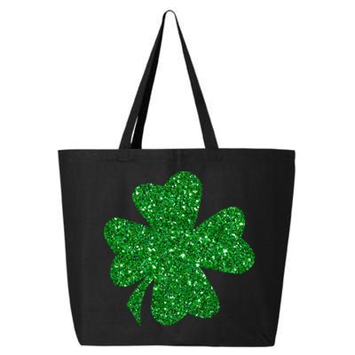 Sparkle Clover Irish For St Patricks & Pattys Day 25L Jumbo Tote