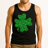 Sparkle Clover Irish For St Patricks & Pattys Day Tank Top